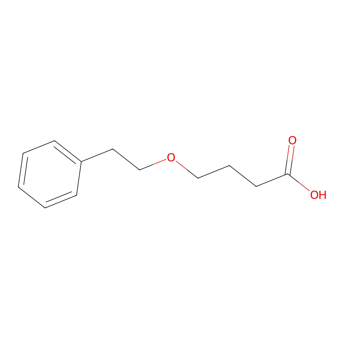 4-(2-Phenylethoxy)butanoic acid molecular structure, CAS 855833-69-1