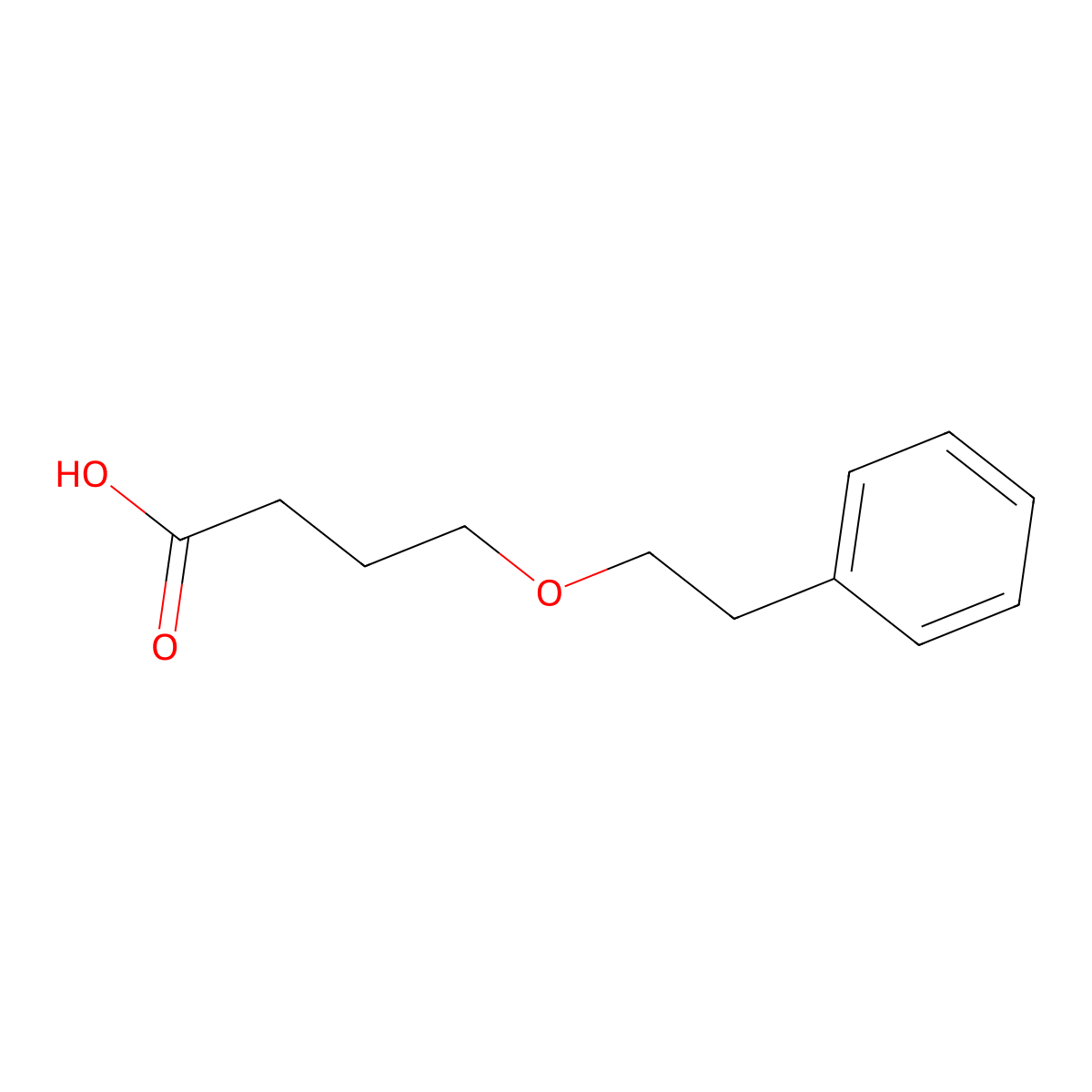 4-(2-Phenylethoxy)butanoic acid molecular structure, CAS 855833-69-1