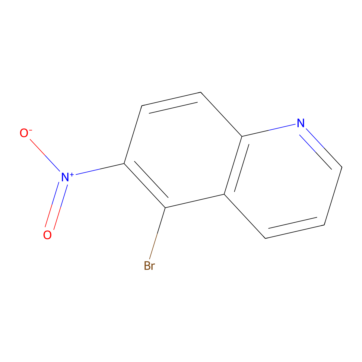 5-Bromo-6-nitroquinoline molecular structure, CAS 855837-58-0