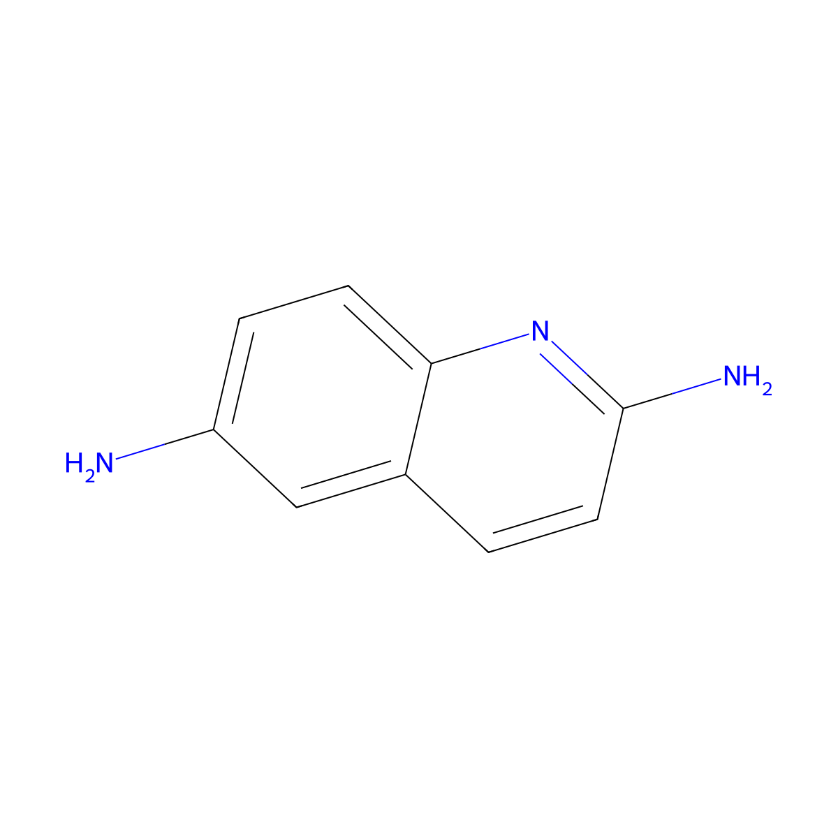 Quinoline-2,6-diamine molecular structure, CAS 855837-85-3