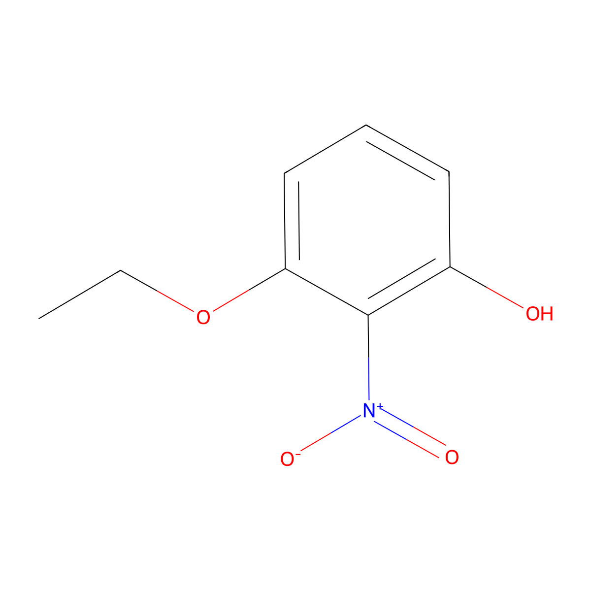 3-Ethoxy-2-nitro-phenol molecular structure, CAS 855839-16-6
