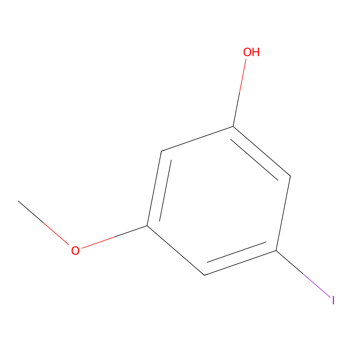 3-Iodo-5-methoxyphenol molecular structure, CAS 855839-41-7