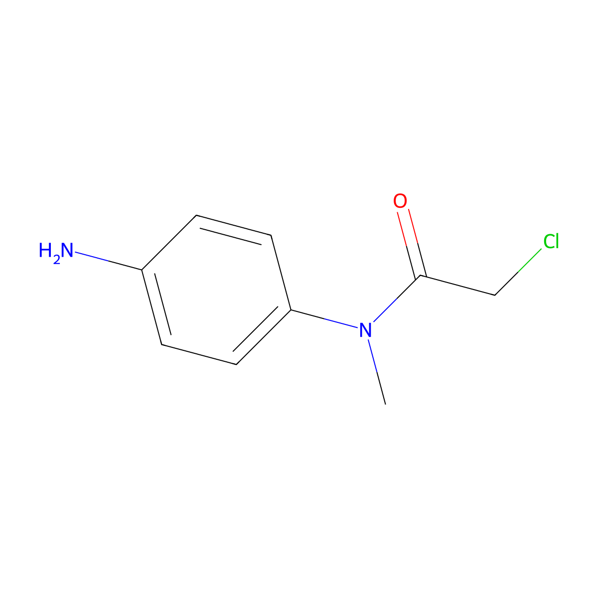 N-(4-aminophenyl)-2-chloro-N-methylAcetamide molecular structure, CAS 855860-75-2