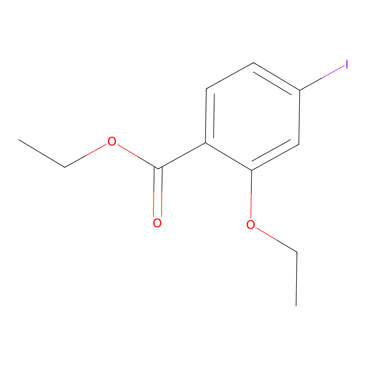 Ethyl 2-ethoxy-4-iodobenzoate molecular structure, CAS 855868-64-3