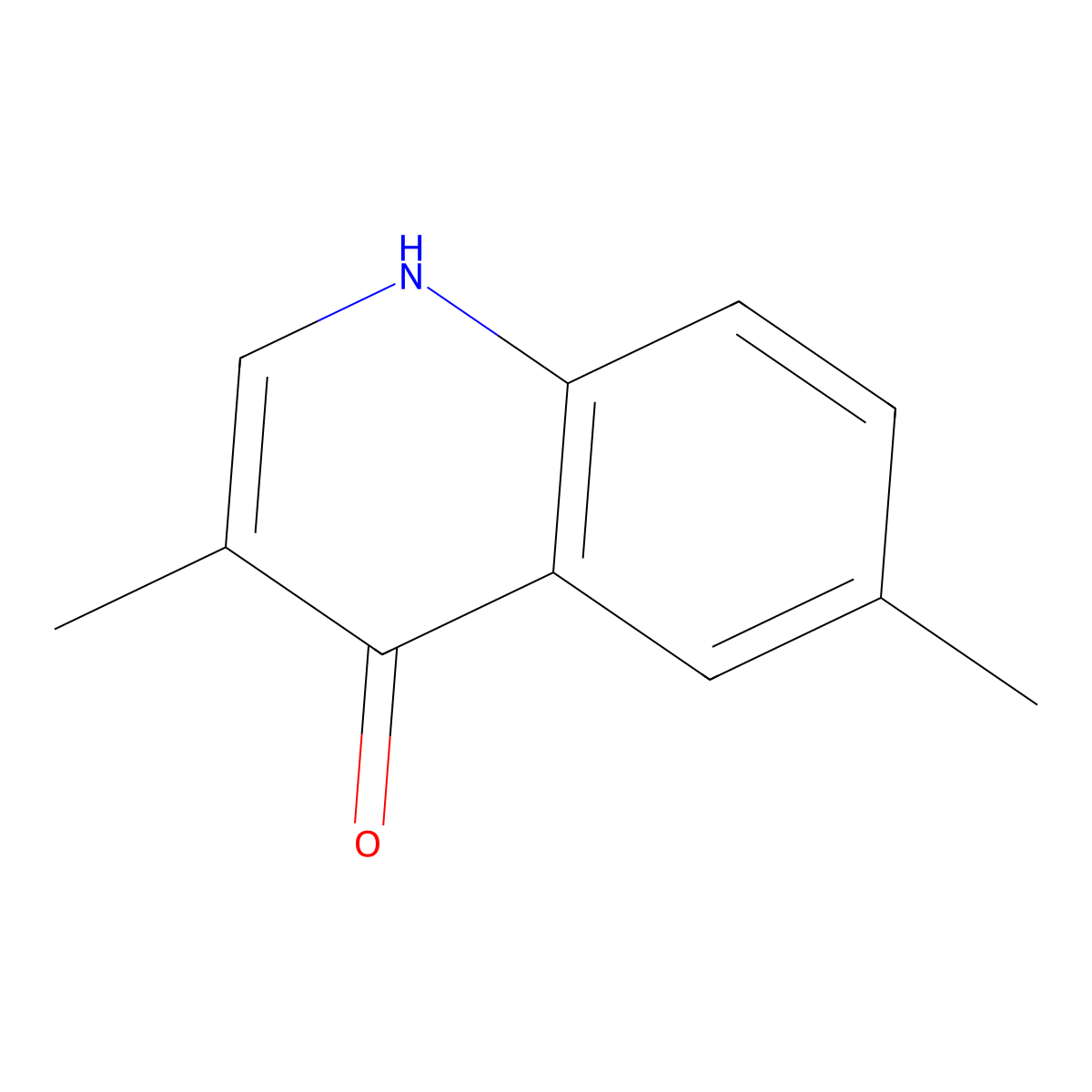 3,6-Dimethylquinolin-4-ol molecular structure, CAS 855871-05-5