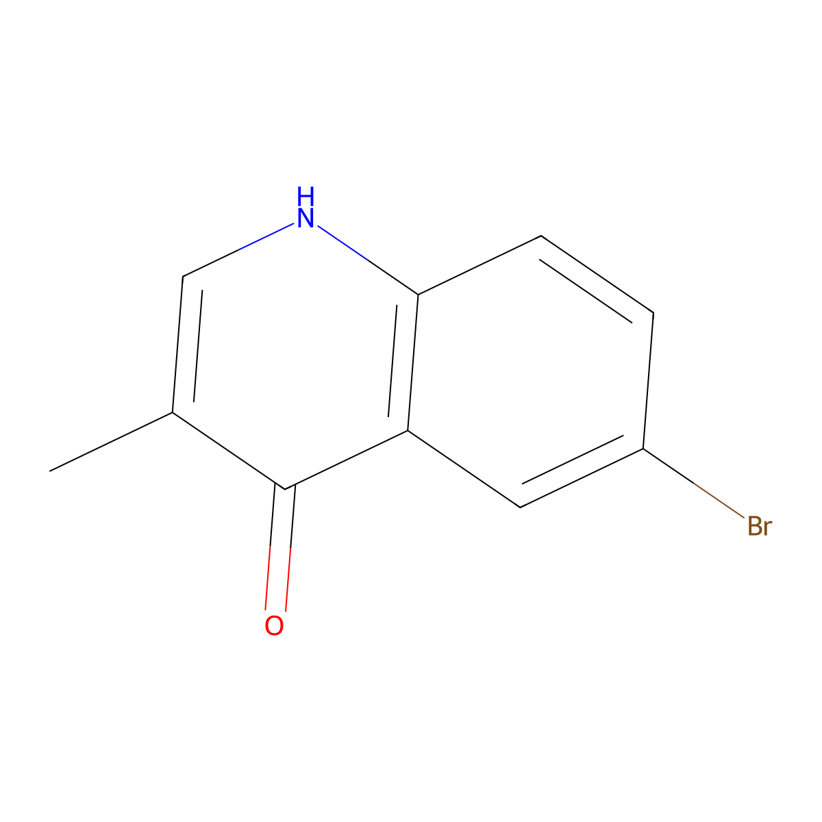 6-Bromo-3-methylquinolin-4-ol molecular structure, CAS 855871-48-6