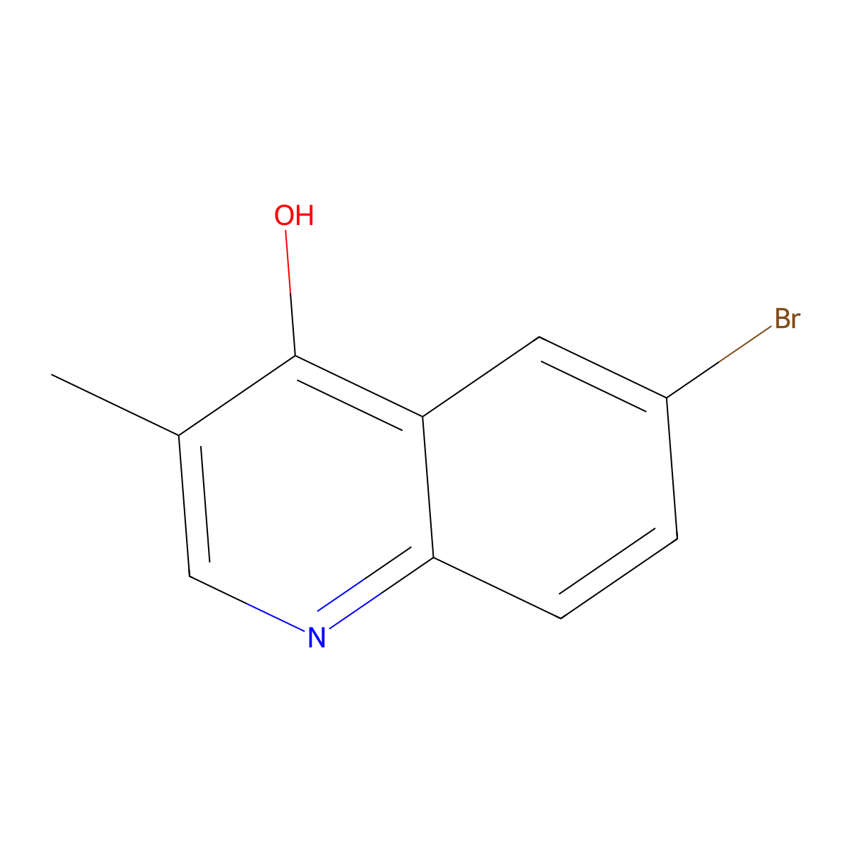 6-Bromo-3-methylquinolin-4-ol molecular structure, CAS 855871-48-6