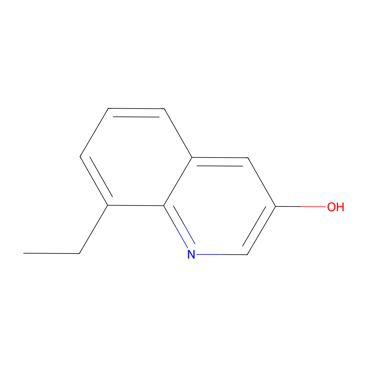8-Ethylquinolin-3-ol molecular structure, CAS 855872-23-0