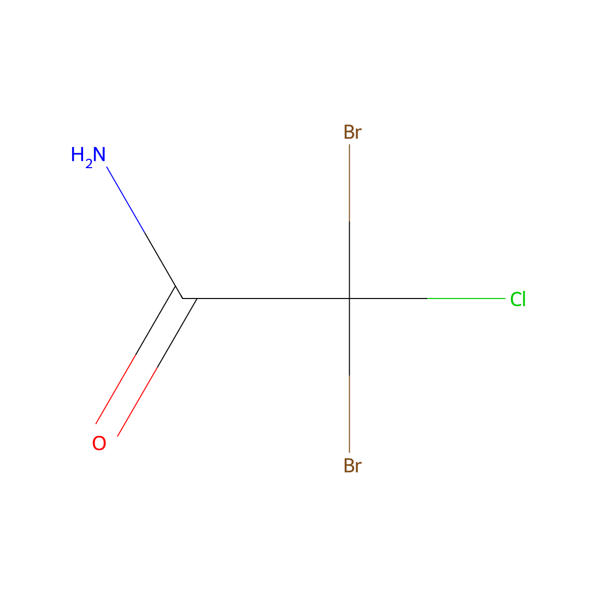 Dibromochloroacetamide molecular structure, CAS 855878-13-6