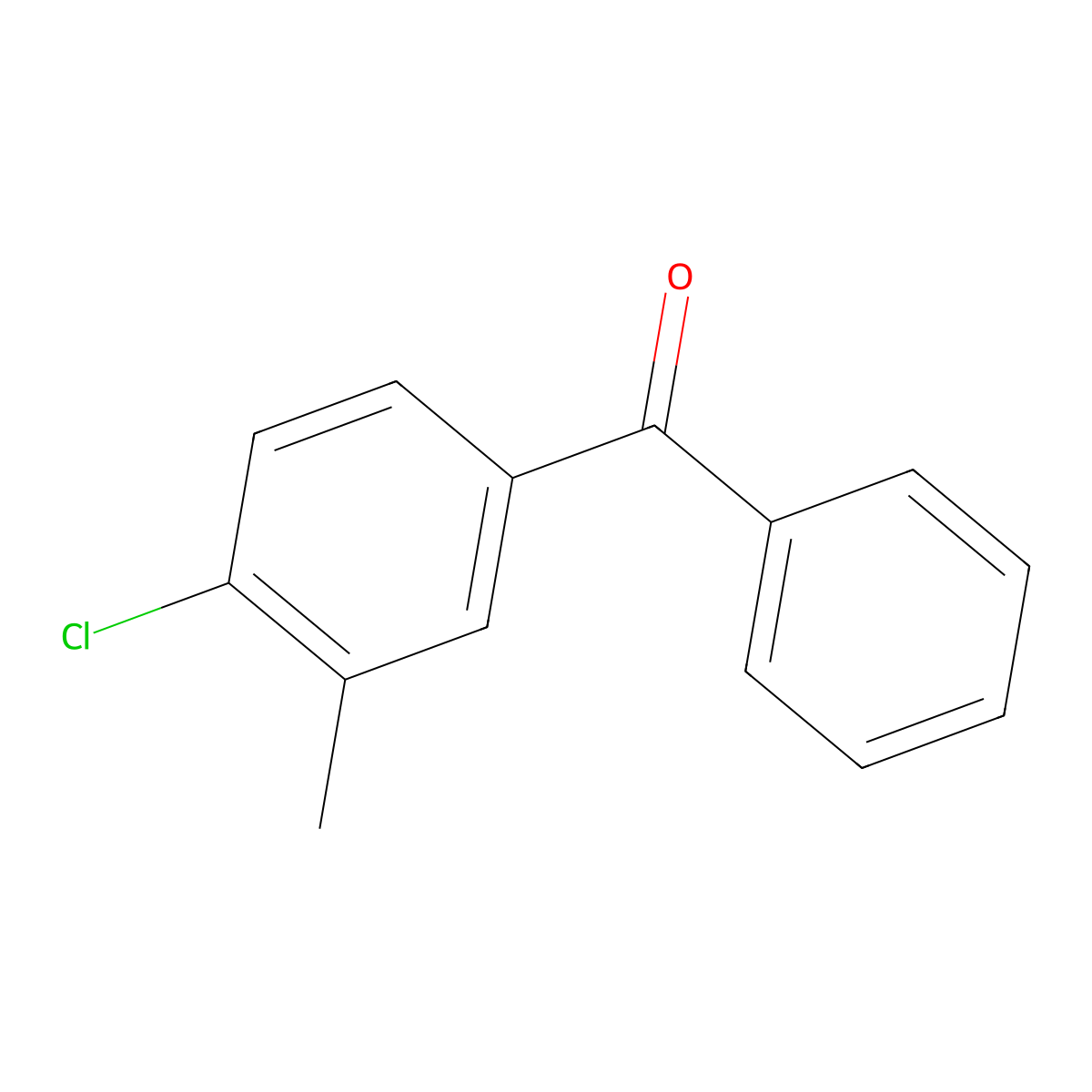 (4-Chloro-3-methylphenyl)(phenyl)methanone molecular structure, CAS 85588-36-9