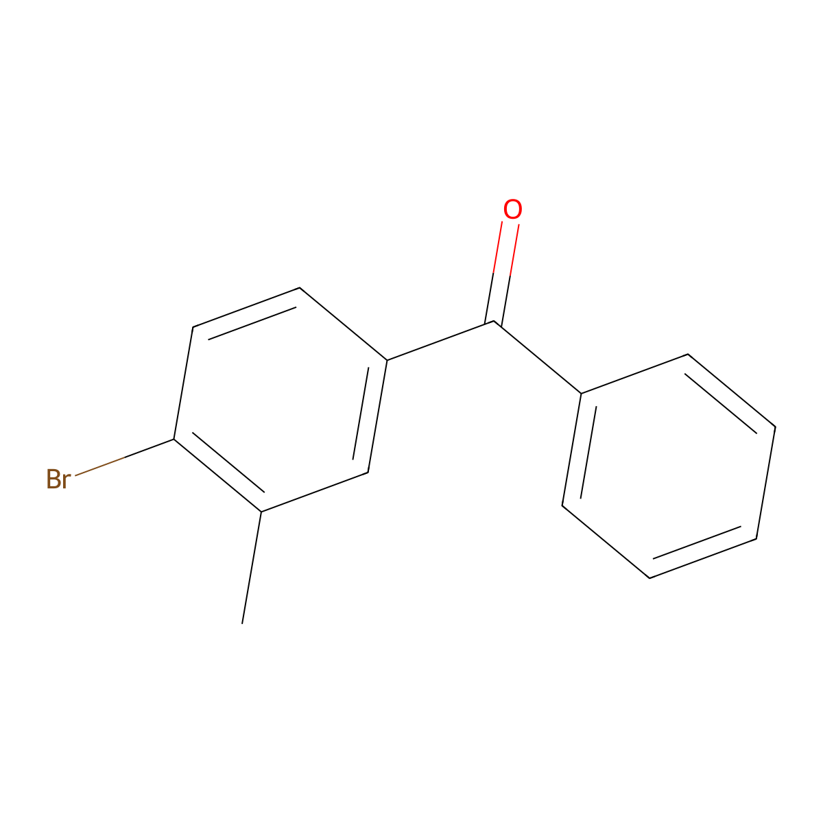 (4-Bromo-3-methylphenyl)-phenylmethanone molecular structure, CAS 85588-37-0