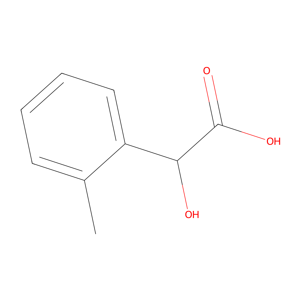 2-Hydroxy-2-(o-tolyl)acetic acid molecular structure, CAS 85589-35-1