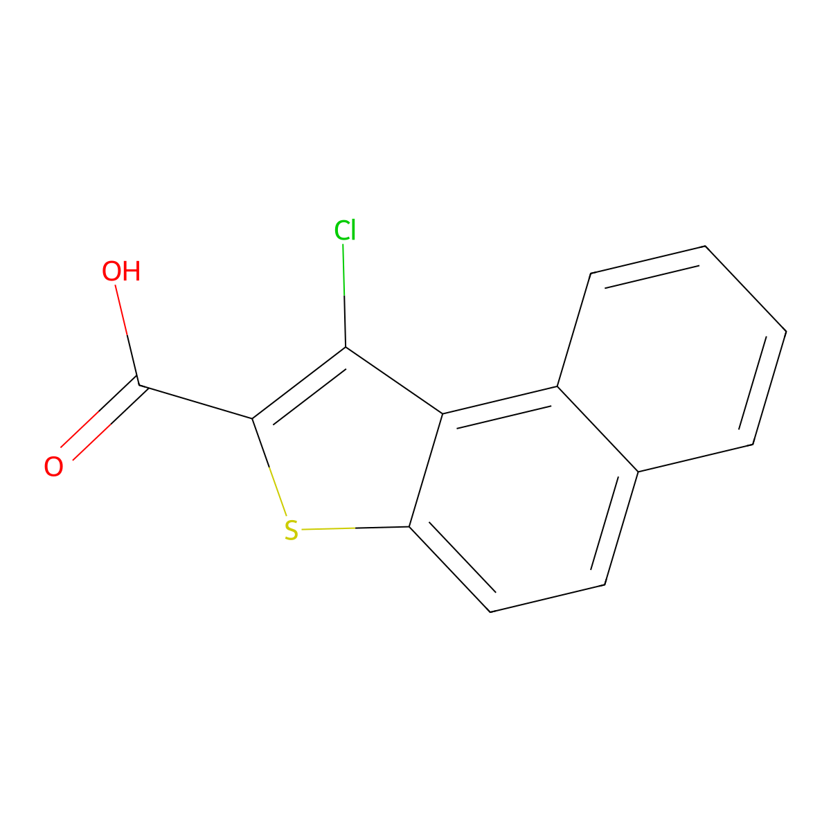 1-Chloronaphtho[2,1-b]thiophene-2-carboxylic acid molecular structure, CAS 85589-69-1