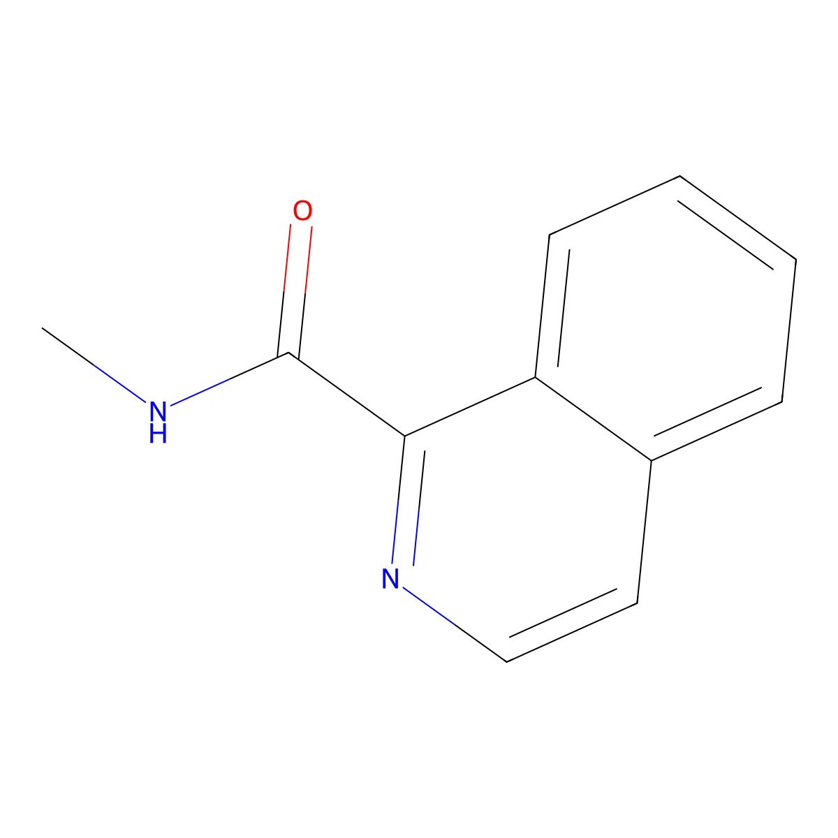 N-methylisoquinoline-1-carboxamide molecular structure, CAS 85590-84-7