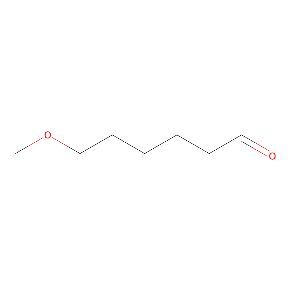 6-Methoxyhexanal molecular structure, CAS 855906-01-3