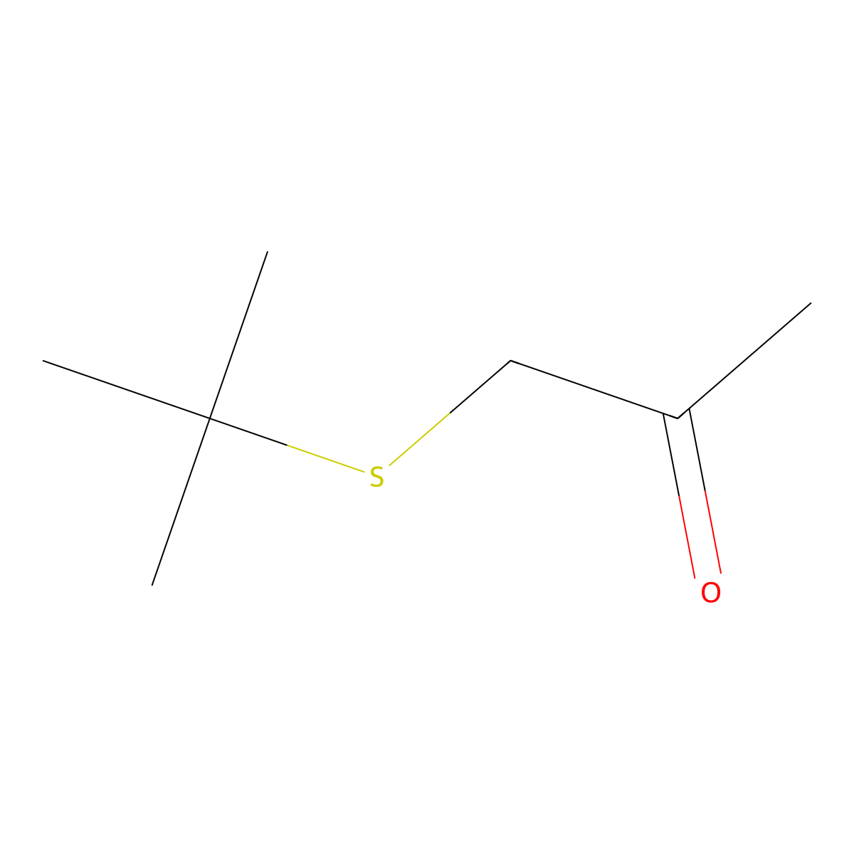 1-(Tert-butylsulfanyl)propan-2-one molecular structure, CAS 85591-55-5