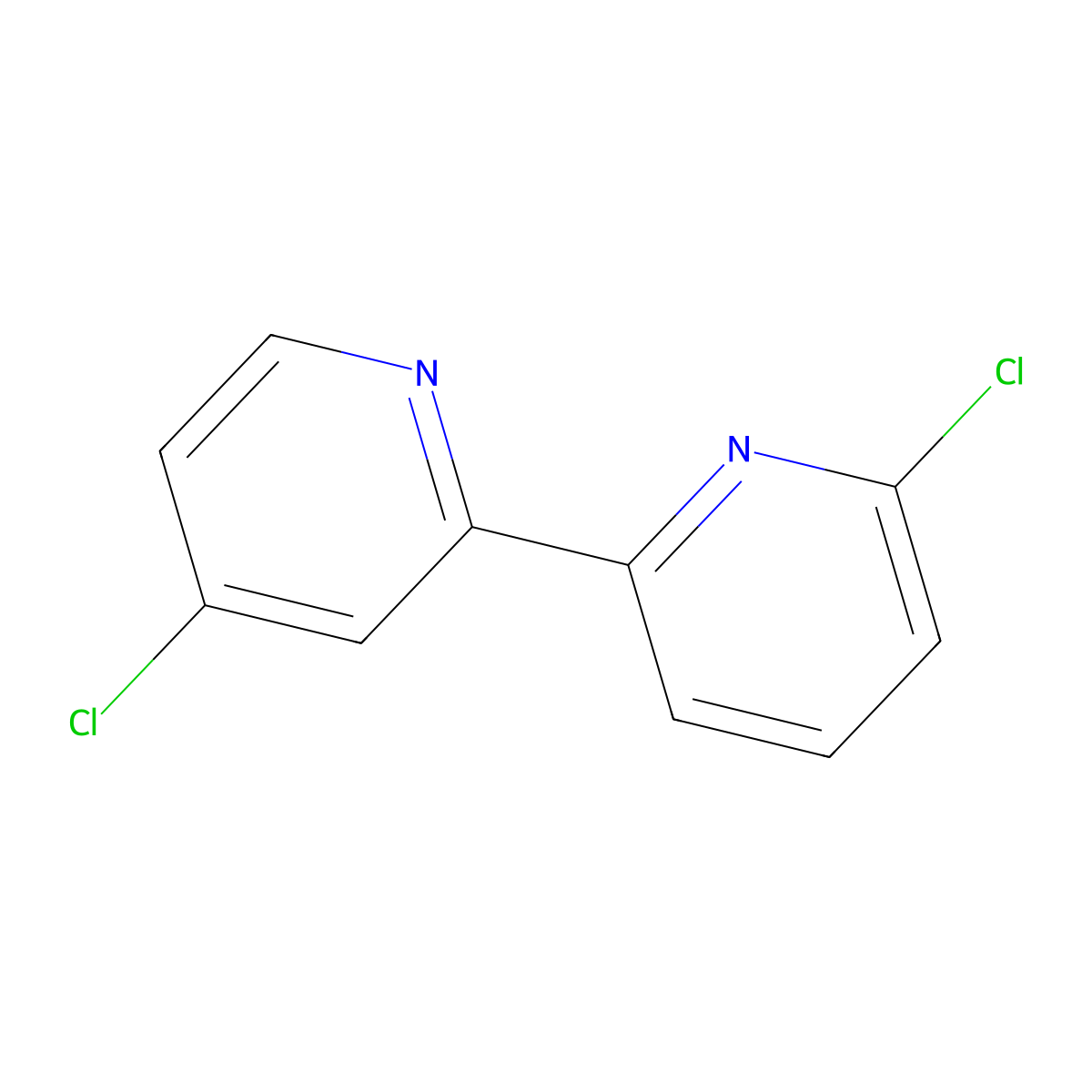 4,6'-Dichloro-2,2'-bipyridine molecular structure, CAS 85591-65-7