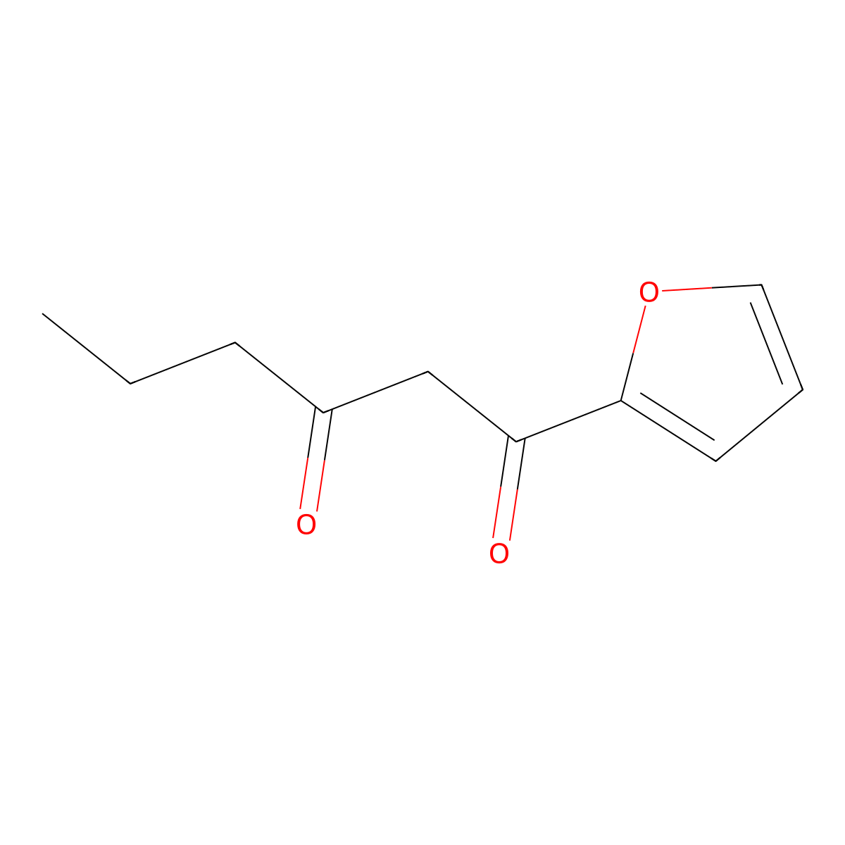 1-(Furan-2-yl)hexane-1,3-dione molecular structure, CAS 855910-18-8