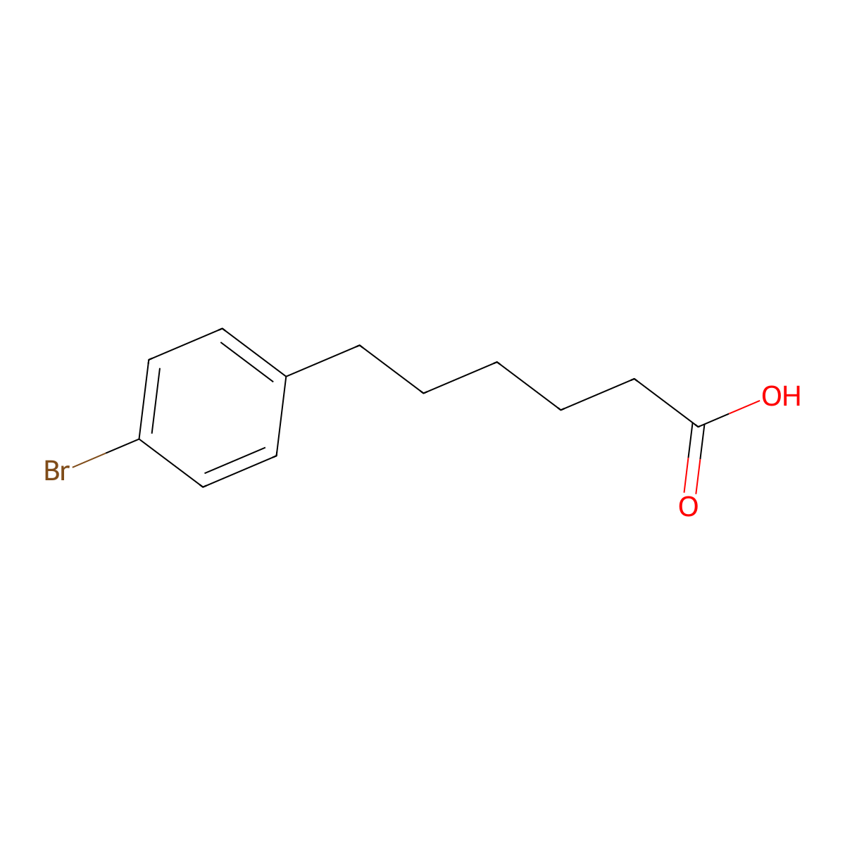 6-(4-Bromophenyl)hexanoic acid molecular structure, CAS 855915-97-8
