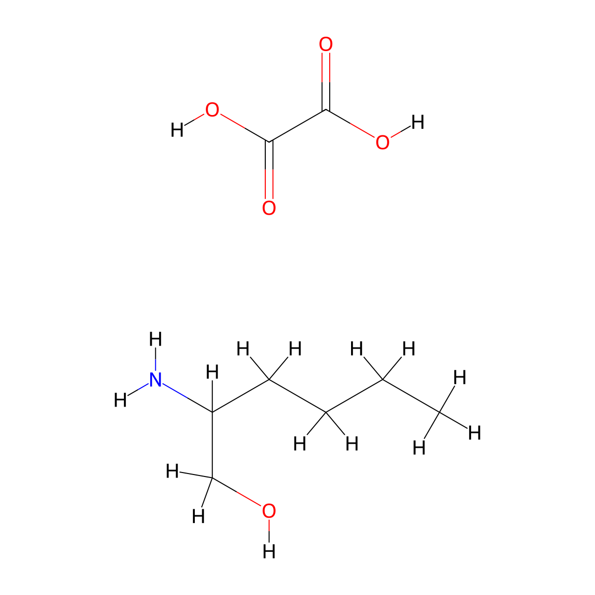 2-Aminohexan-1-OL oxalate molecular structure, CAS 855917-72-5