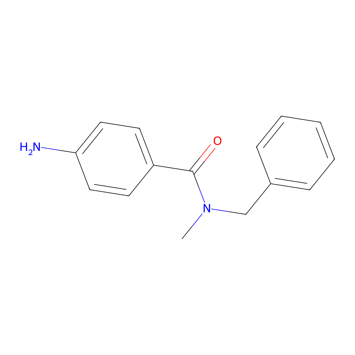 4-amino-N-benzyl-N-methylbenzamide molecular structure, CAS 85592-78-5