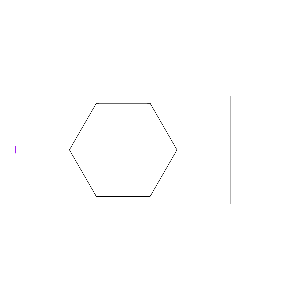 1-tert-Butyl-4-iodocyclohexane molecular structure, CAS 85592-89-8