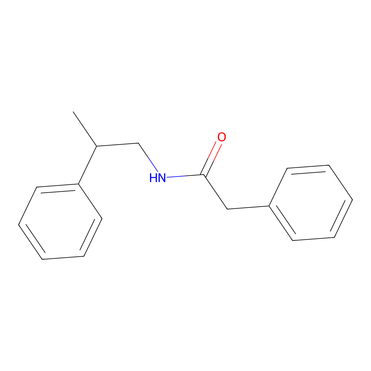 2-phenyl-N-(2-phenylpropyl)acetamide molecular structure, CAS 855929-24-7