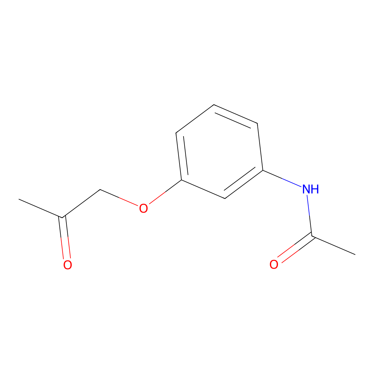N-(3-(2-Oxopropoxy)phenyl)acetamide molecular structure, CAS 855929-37-2