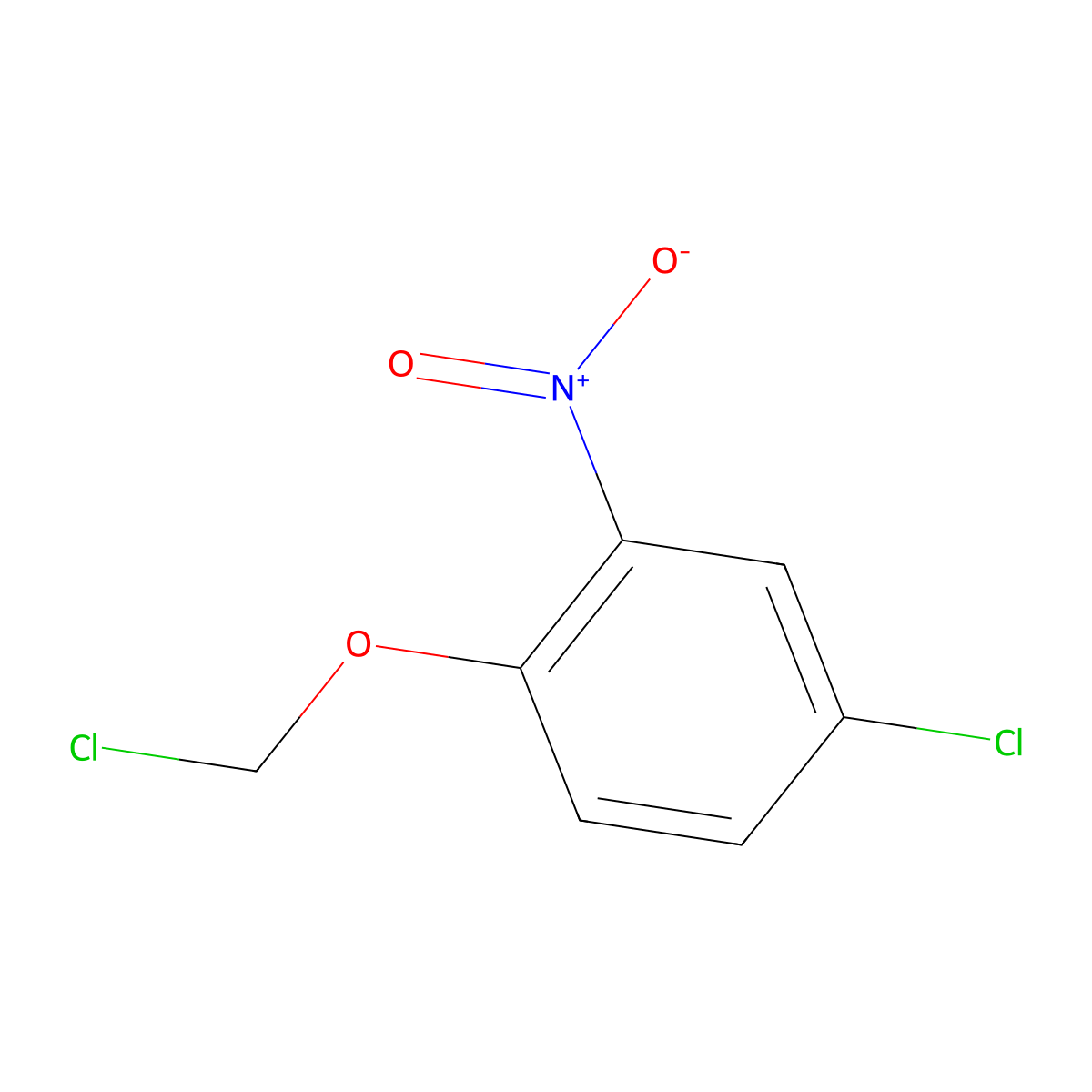 4-Chloro-1-(chloromethoxy)-2-nitrobenzene molecular structure, CAS 855950-76-4