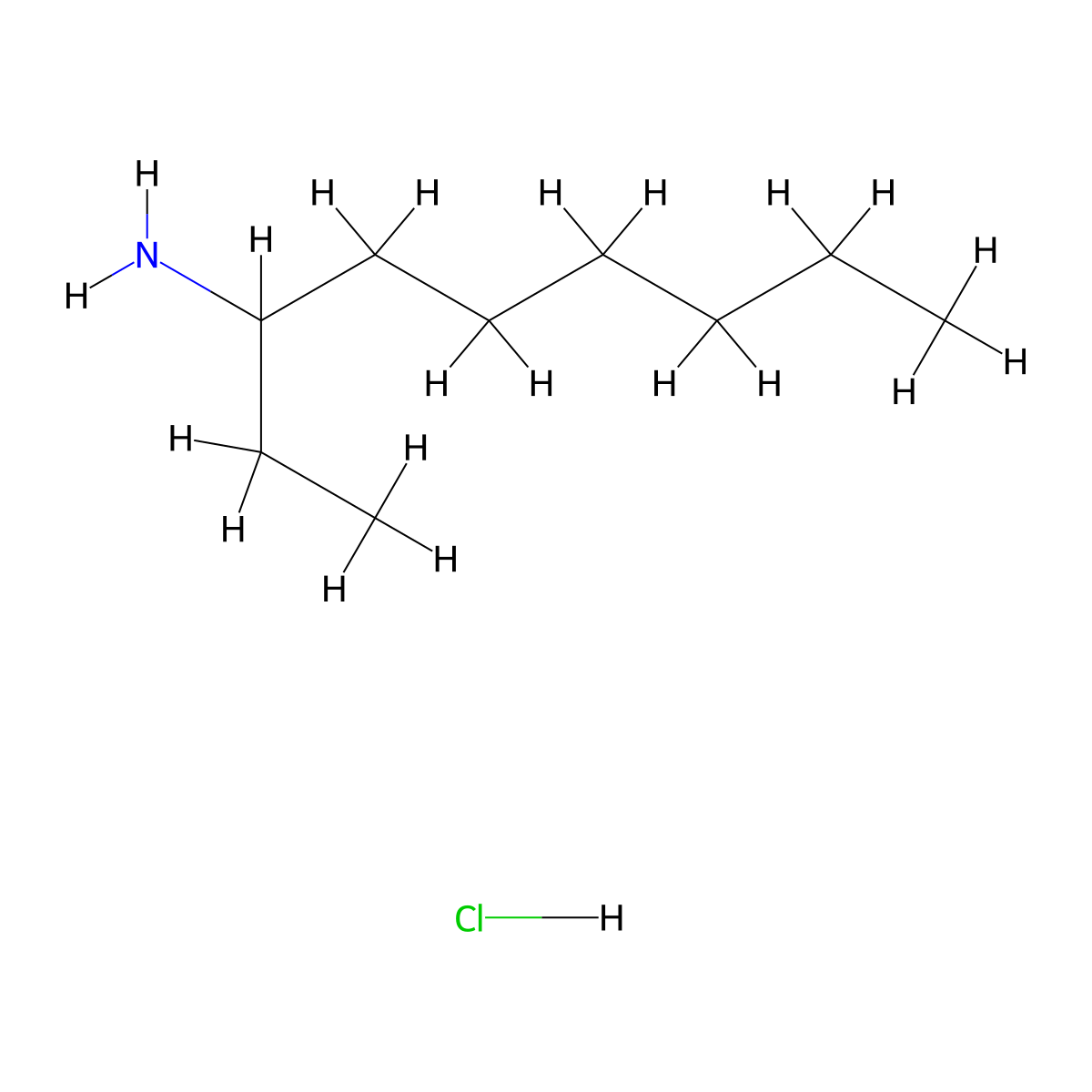 Nonan-3-amine hydrochloride molecular structure, CAS 855958-78-0