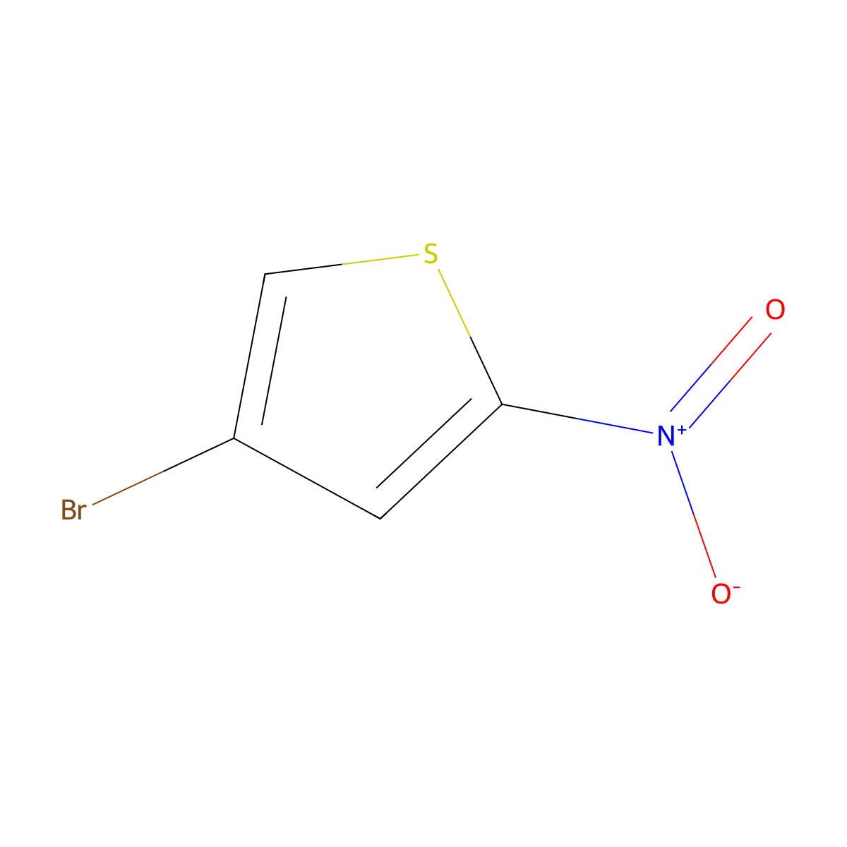 4-Bromo-2-nitrothiophene molecular structure, CAS 85598-49-8