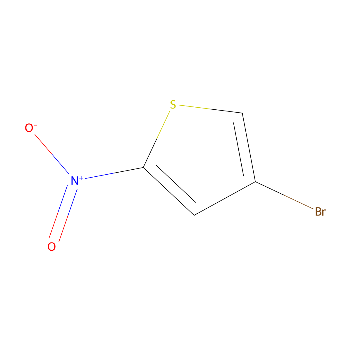 4-Bromo-2-nitrothiophene molecular structure, CAS 85598-49-8