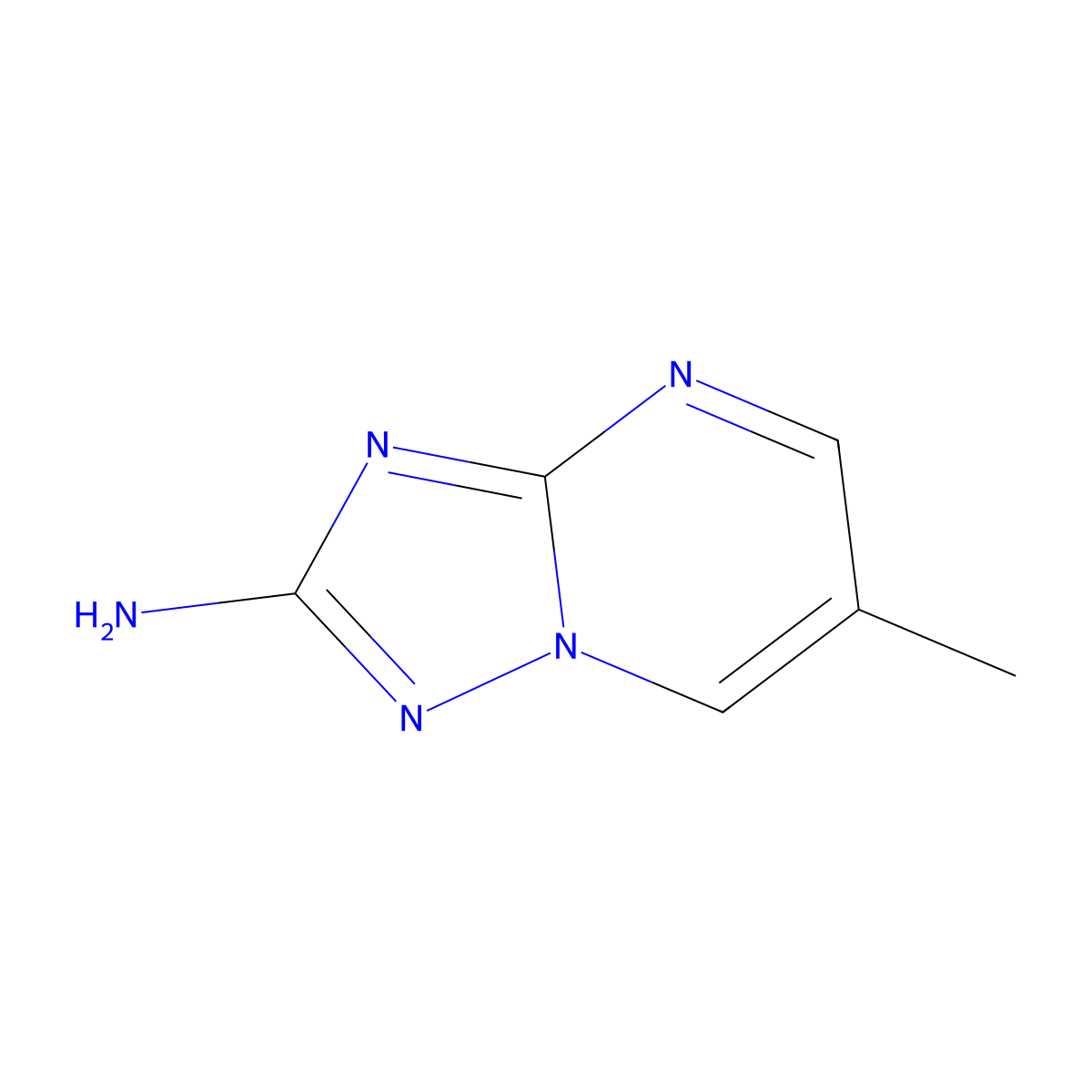 6-Methyl-[1,2,4]triazolo[1,5-a]pyrimidin-2-amine molecular structure, CAS 85599-33-3