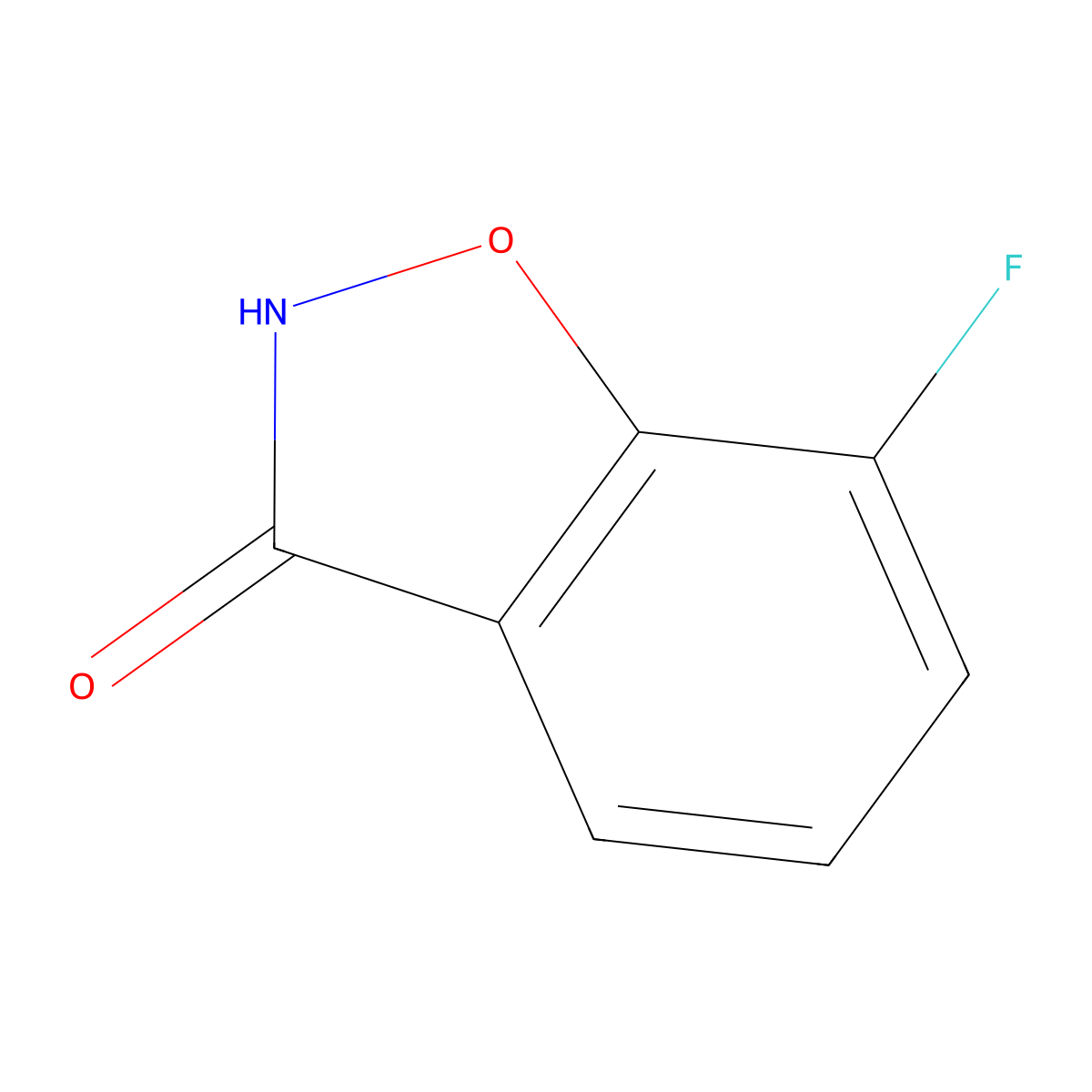 7-Fluorobenzo[d]isoxazol-3(2H)-one molecular structure, CAS 855996-66-6