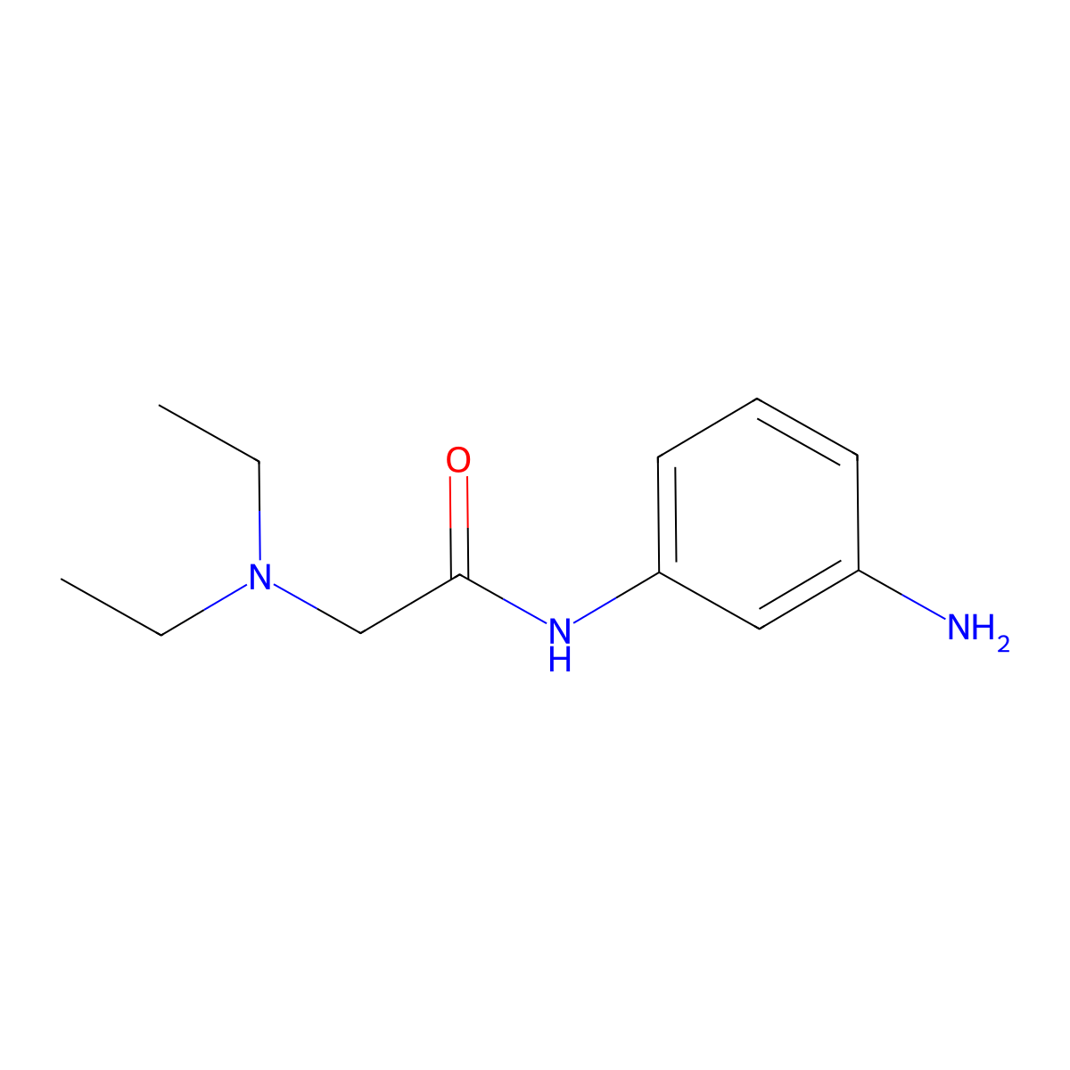 N-(3-aminophenyl)-2-(diethylamino)acetamide molecular structure, CAS 856047-84-2
