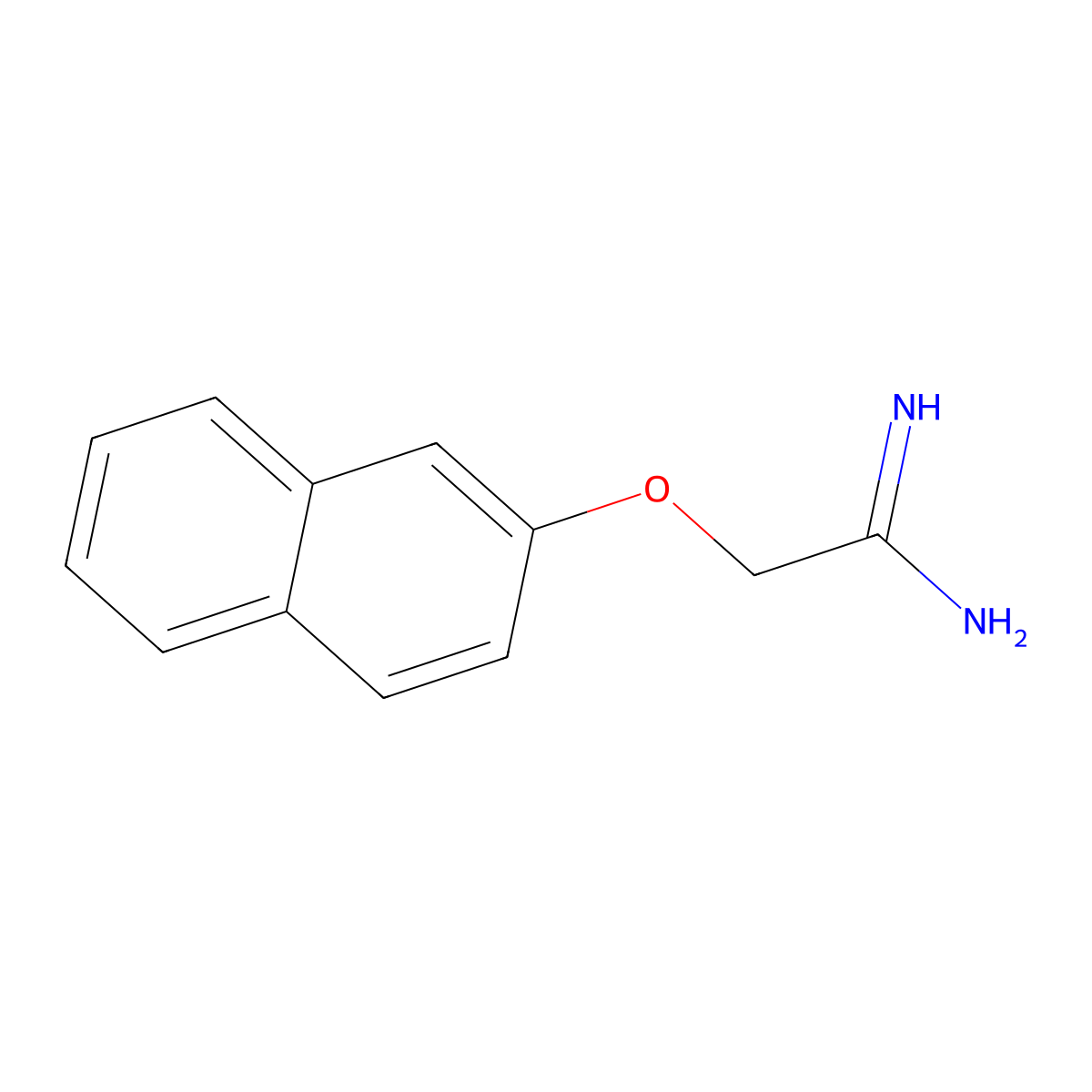 2-(2-Naphthalenyloxy)ethanimidamide molecular structure, CAS 856047-85-3