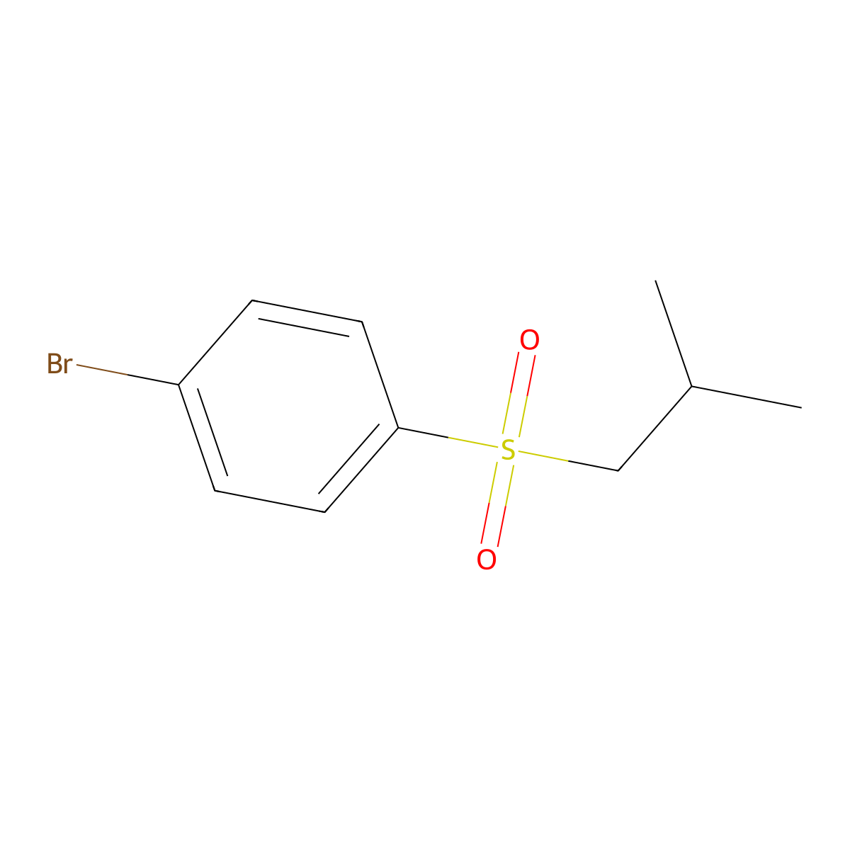 1-Bromo-4-(isobutylsulfonyl)benzene molecular structure, CAS 856060-51-0