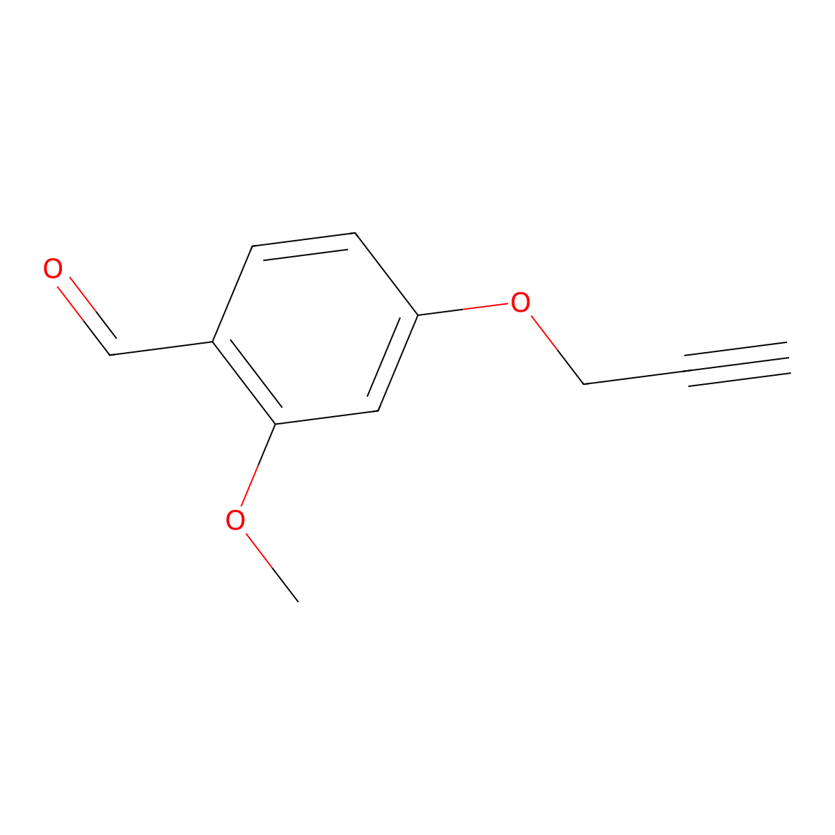 2-Methoxy-4-[(prop-2-yn-1-yl)oxy]benzaldehyde molecular structure, CAS 85607-71-2