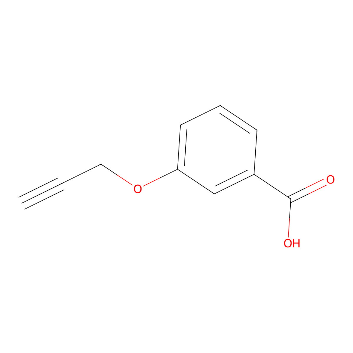 3-(Prop-2-yn-1-yloxy)benzoic acid molecular structure, CAS 85607-73-4