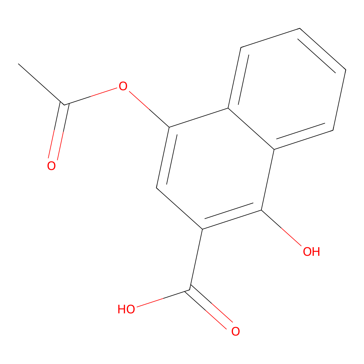 4-(Acetyloxy)-1-hydroxy-2-naphthoic acid molecular structure, CAS 856075-00-8