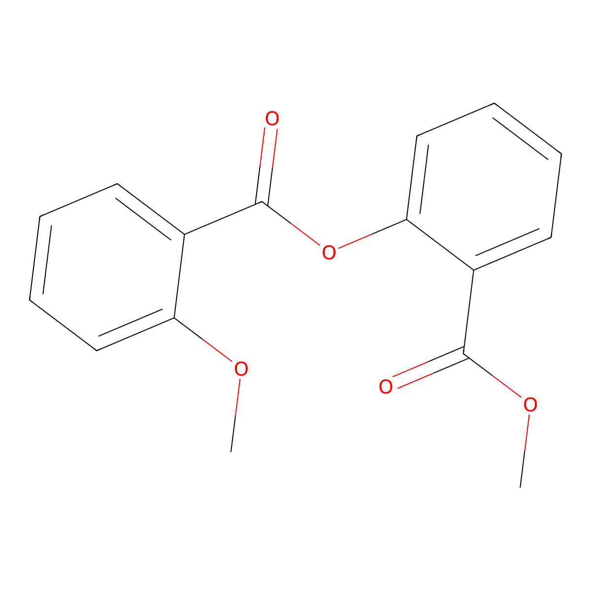 2-(Methoxycarbonyl)phenyl 2-methoxybenzoate molecular structure, CAS 856076-49-8