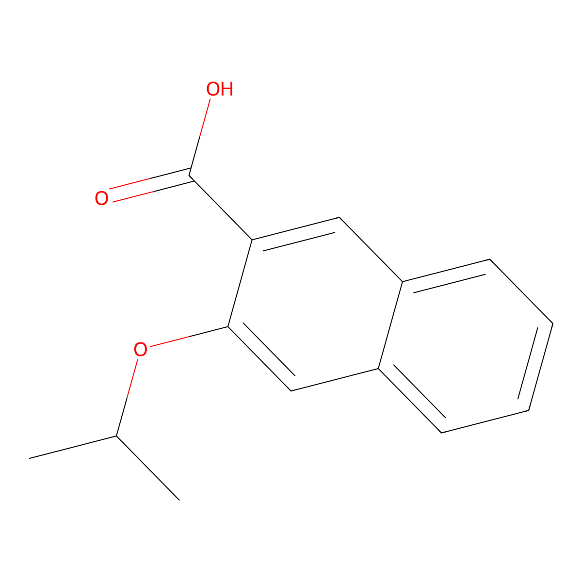 3-Isopropoxy-2-naphthoic acid molecular structure, CAS 856077-50-4