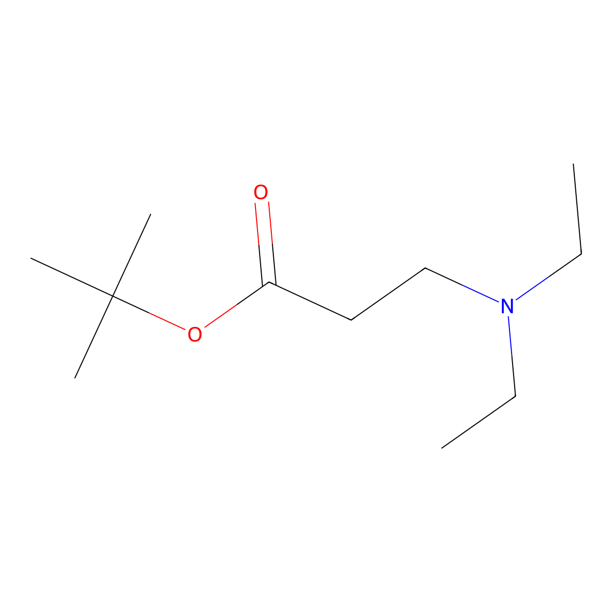 tert-Butyl 3-(diethylamino)propanoate molecular structure, CAS 85608-16-8