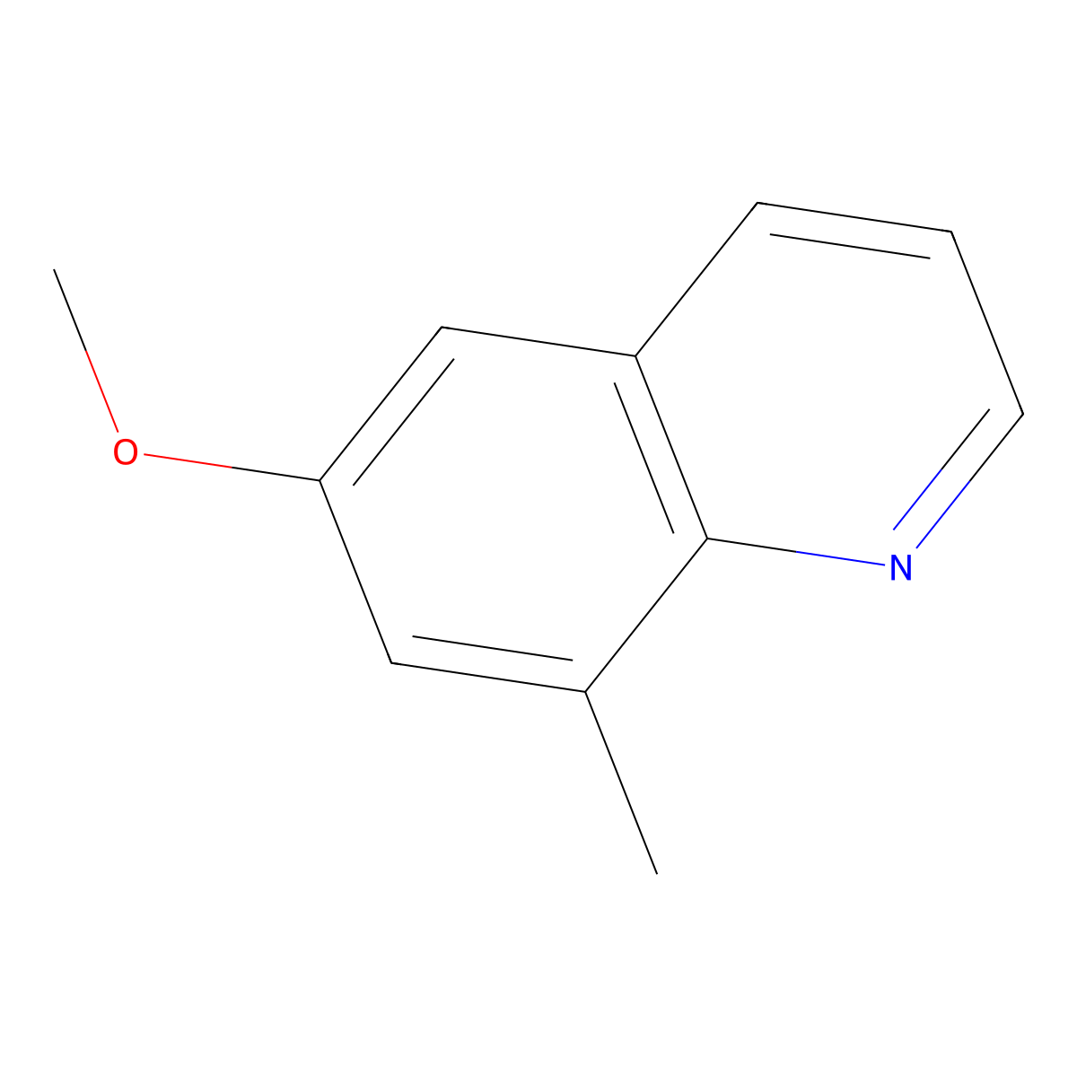 6-Methoxy-8-methylquinoline molecular structure, CAS 856088-51-2