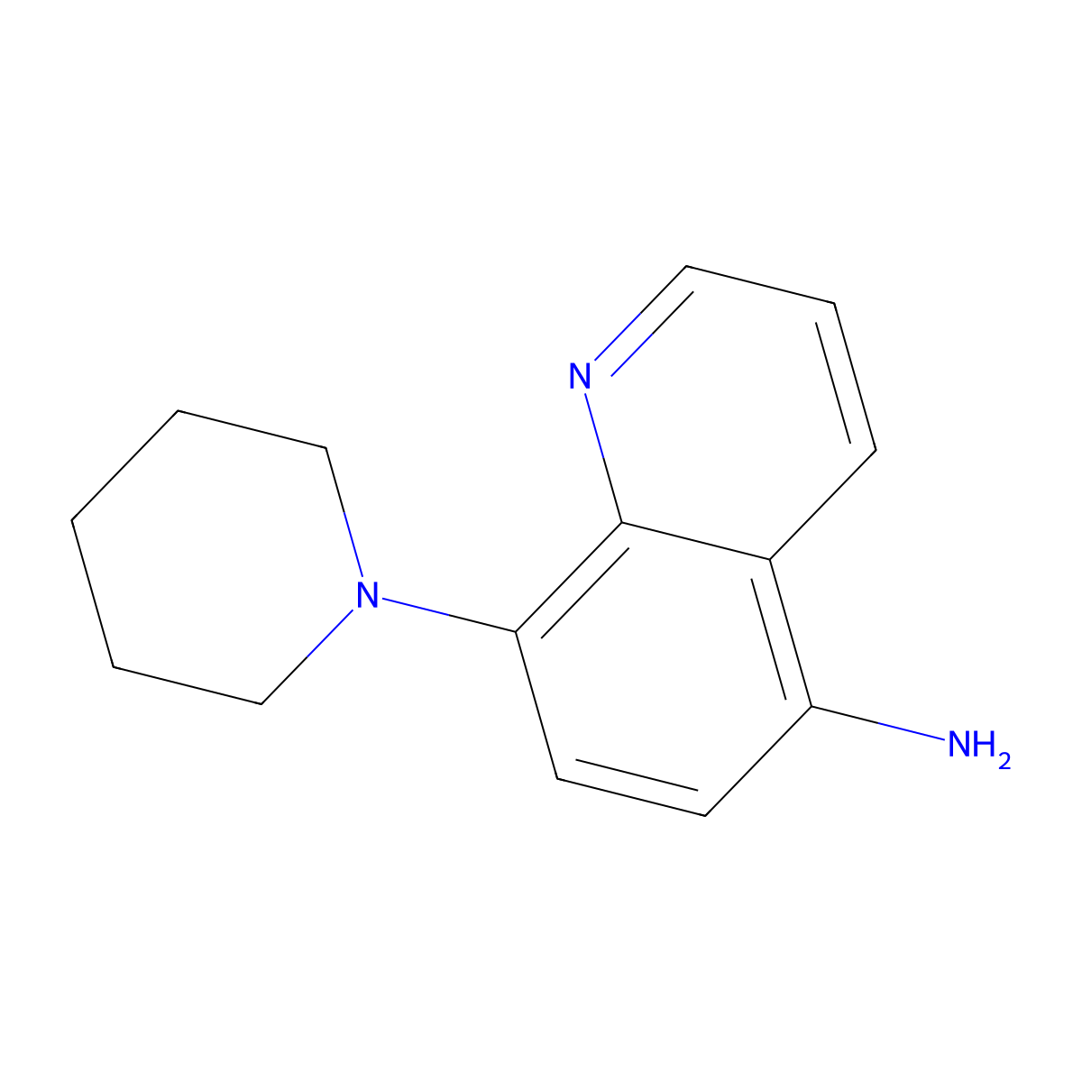 8-(Piperidin-1-YL)quinolin-5-amine molecular structure, CAS 856090-97-6