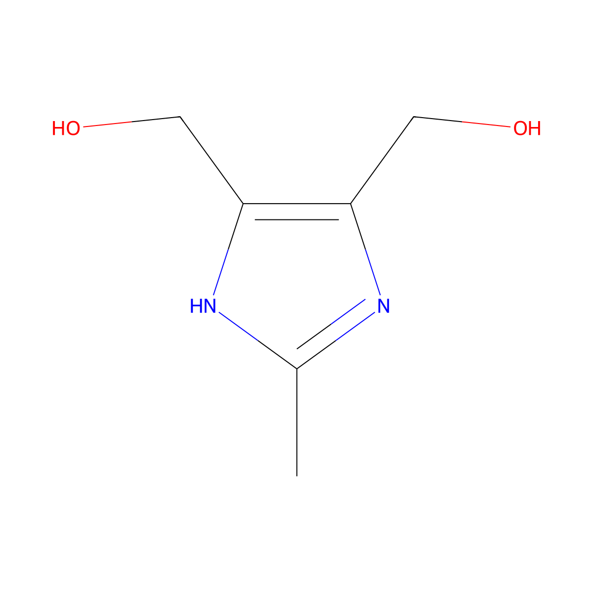 (2-Methyl-1H-imidazole-4,5-diyl)dimethanol molecular structure, CAS 85610-16-8