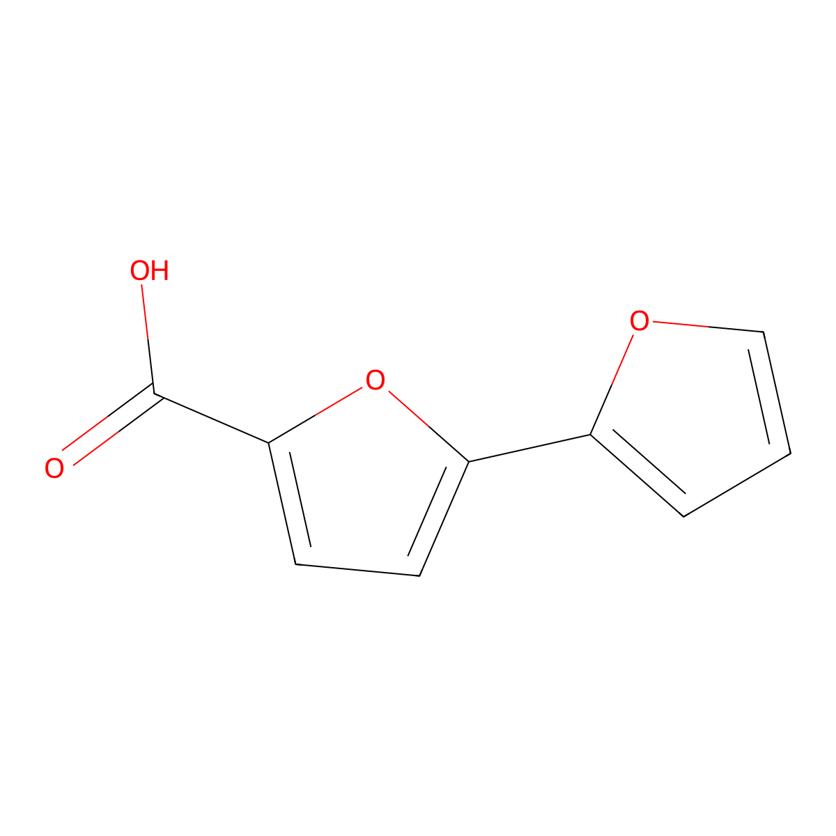 [2,2'-Bifuran]-5-carboxylic acid molecular structure, CAS 856122-70-8