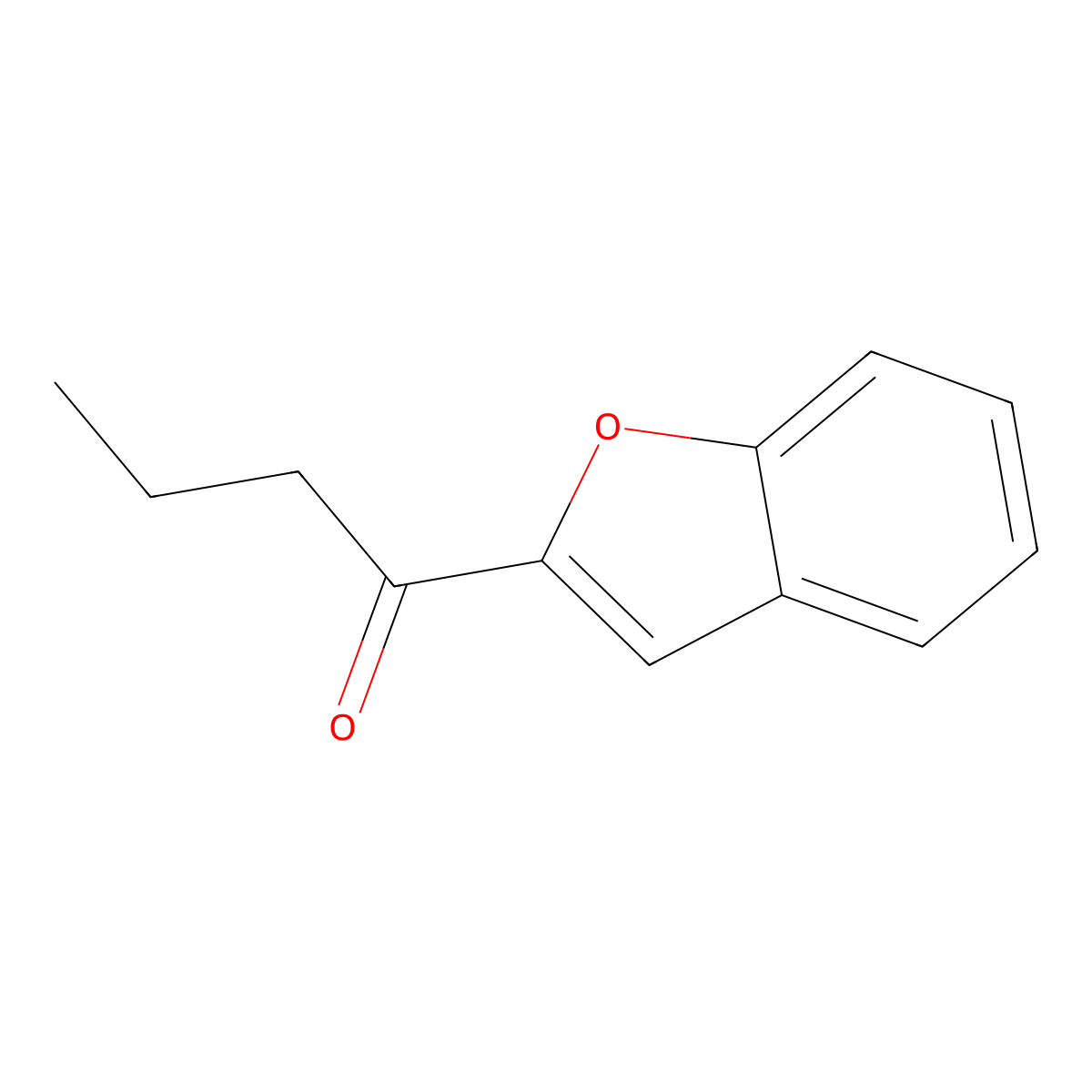 1-(2-Benzofuryl)butan-1-one molecular structure, CAS 85614-50-2