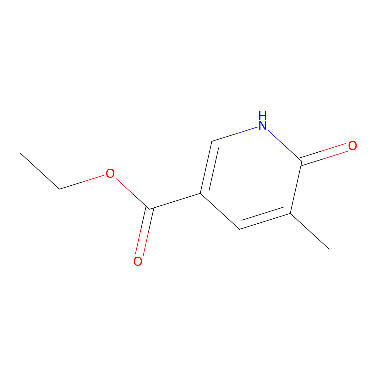Ethyl 5-methyl-6-oxo-1,6-dihydropyridine-3-carboxylate molecular structure, CAS 85614-89-7