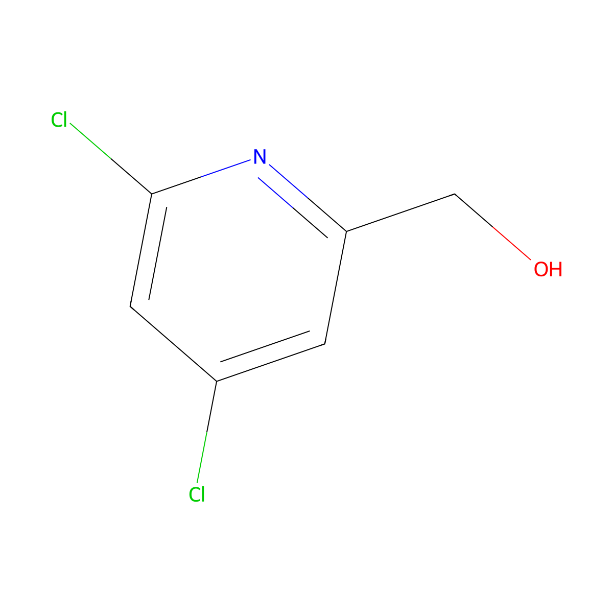 (4,6-Dichloropyridin-2-yl)methanol molecular structure, CAS 856163-79-6
